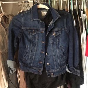Crop jean jacket